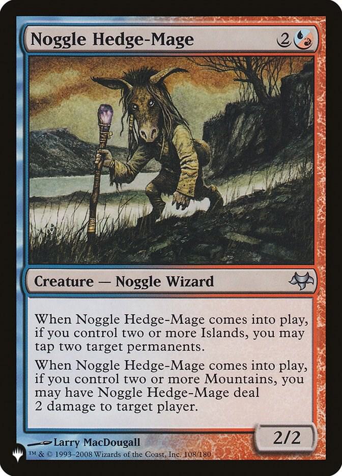 Noggle Hedge Mage EVE-108/5075 (The List Reprints)  | Good Games Morley