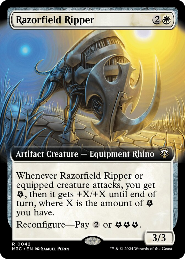 Razorfield Ripper (Extended Art) [Modern Horizons 3 Commander] | Good Games Morley