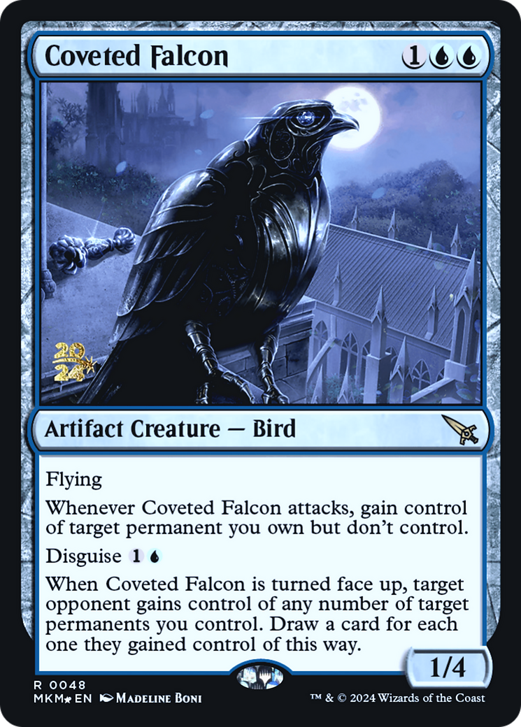 Coveted Falcon [Murders at Karlov Manor Prerelease Promos] | Good Games Morley