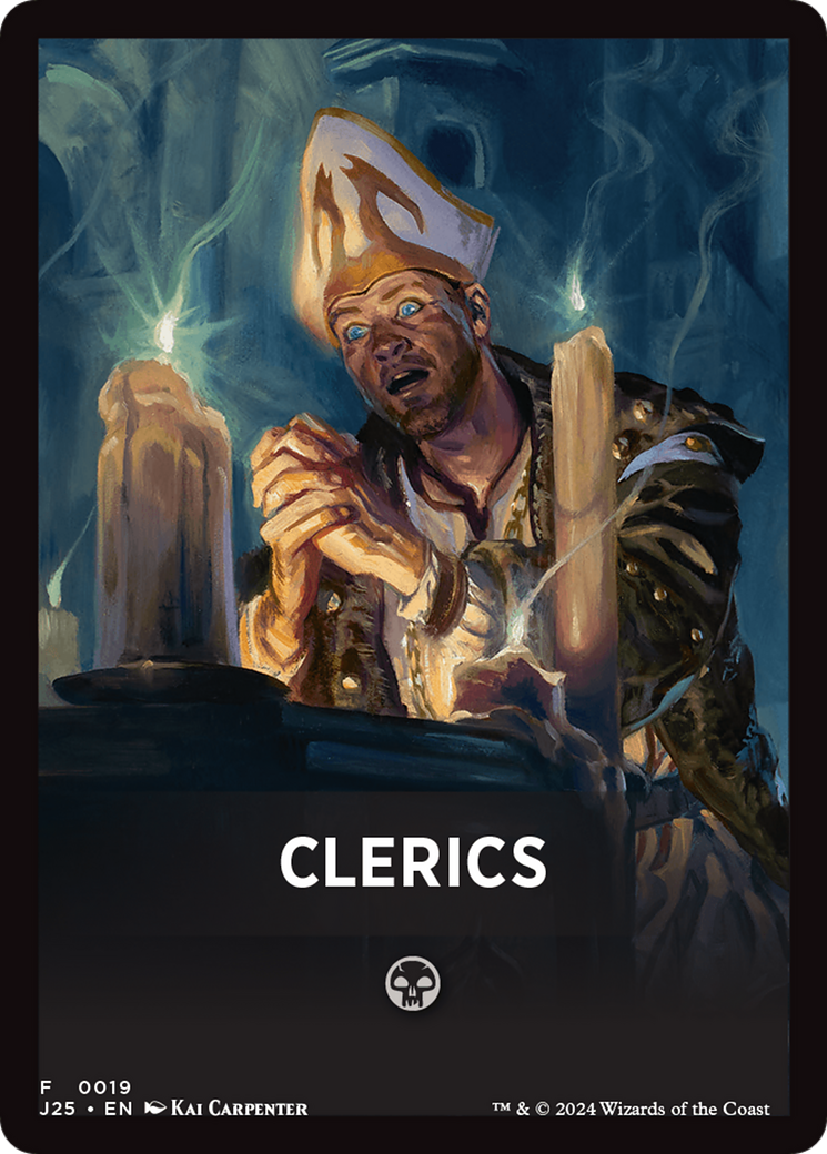 Clerics Theme Card [Foundations Jumpstart Front Cards] | Good Games Morley