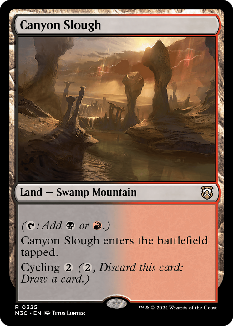 Canyon Slough (Ripple Foil) [Modern Horizons 3 Commander] | Good Games Morley