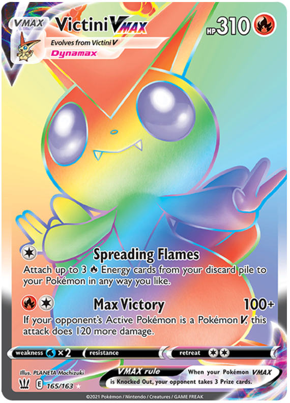 Victini VMAX (165/163) [Sword & Shield: Battle Styles] | Good Games Morley