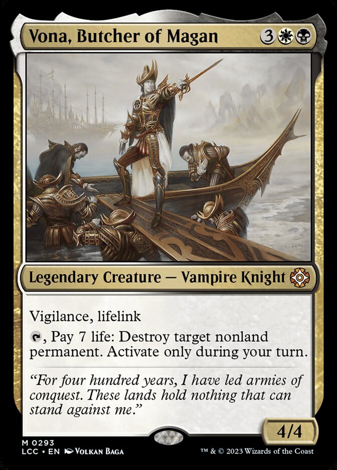 Vona, Butcher of Magan 293/370 (Commander: The Lost Caverns of Ixalan)  | Good Games Morley