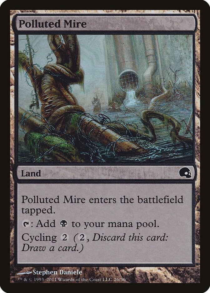 Polluted Mire 26/50 (Premium Deck Series: Graveborn)  - Foil | Good Games Morley