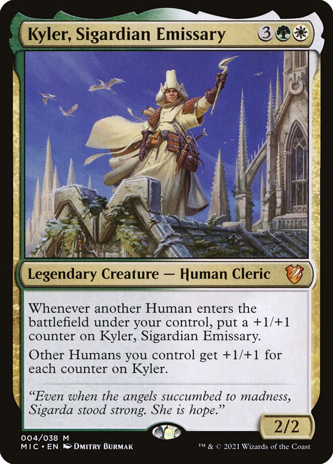 Kyler, Sigardian Emissary 4/38 (Commander: Innistrad: Midnight Hunt)  - Foil | Good Games Morley