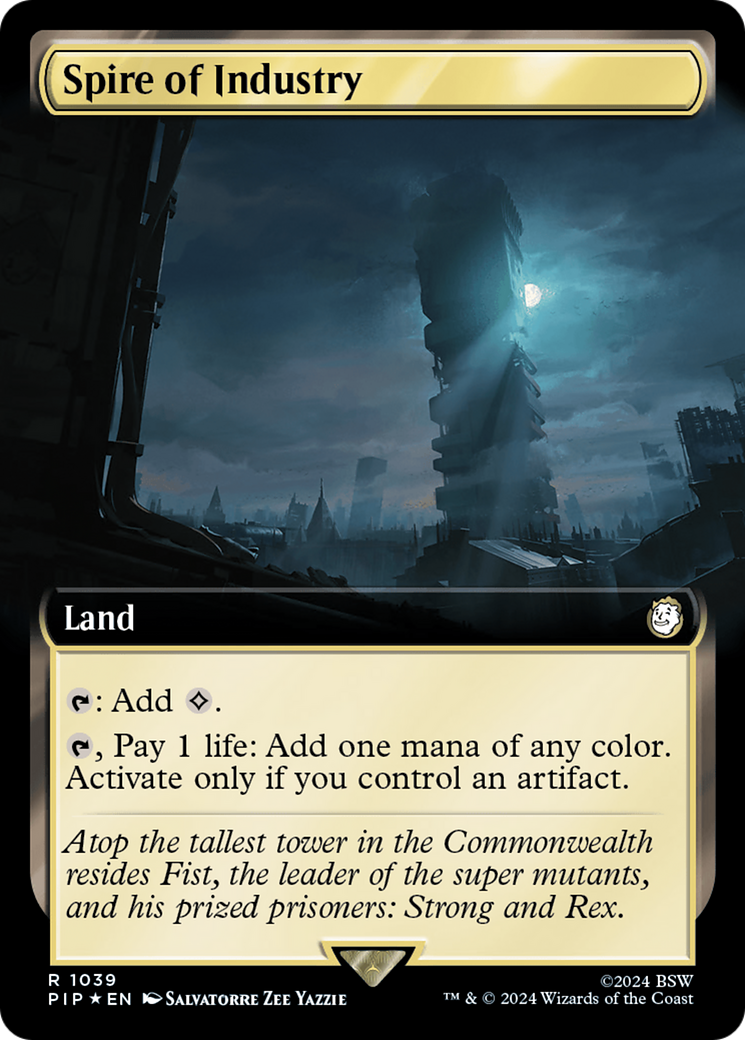 Spire of Industry (Extended Art) (Surge Foil) [Fallout] | Good Games Morley