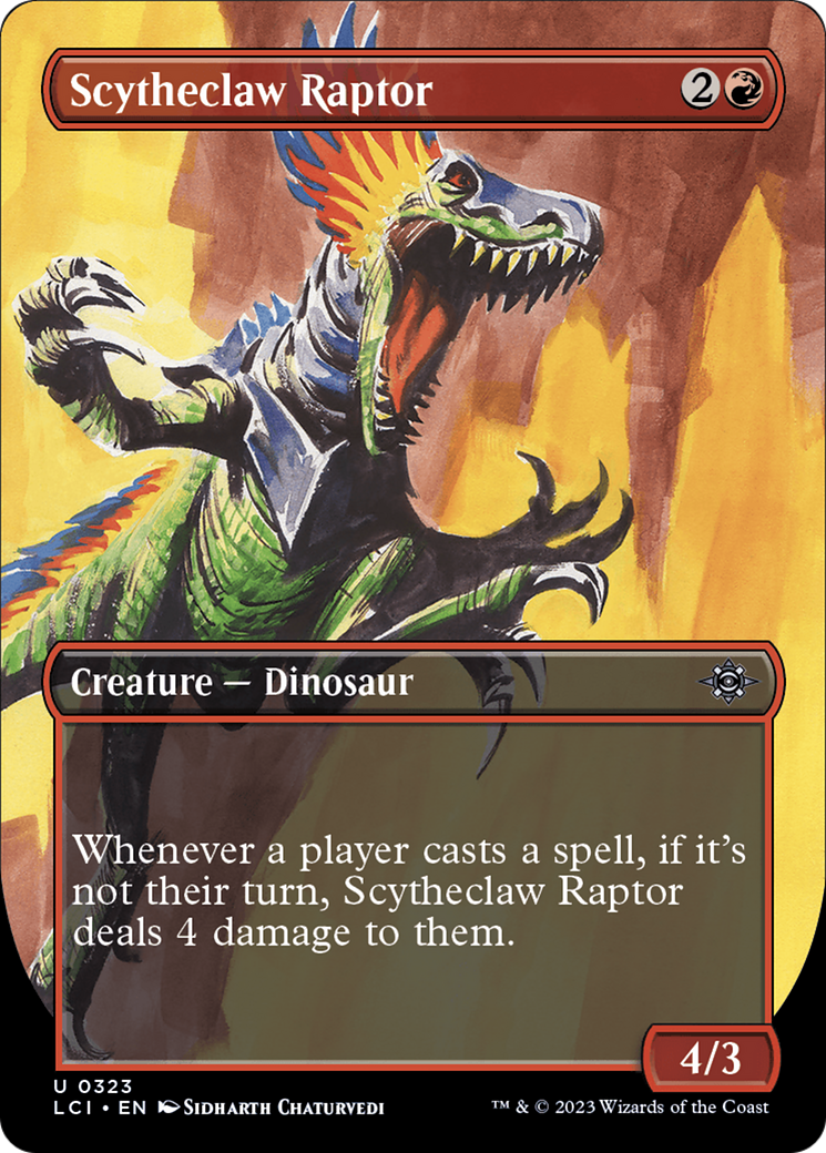 Scytheclaw Raptor (Borderless) [The Lost Caverns of Ixalan] | Good Games Morley
