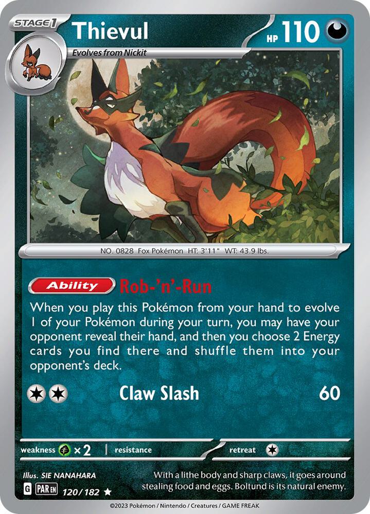 Thievul 120/182 (SV04: Paradox Rift)  - Holofoil | Good Games Morley