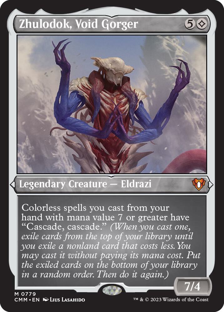 Zhulodok Void Gorger Display Commander Foil Etched Thick Stock 779 (Commander Masters)  - Foil | Good Games Morley