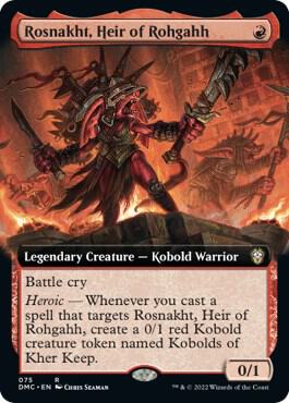 Rosnakht Heir of Rohgahh Extended Art 75 (Commander: Dominaria United)  - Foil | Good Games Morley