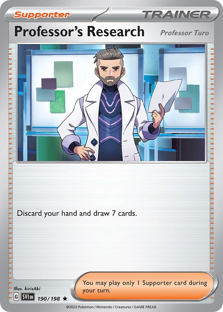 Professor's Research (190/198) (Theme Deck Exclusive) [Scarlet & Violet: Base Set] | Good Games Morley