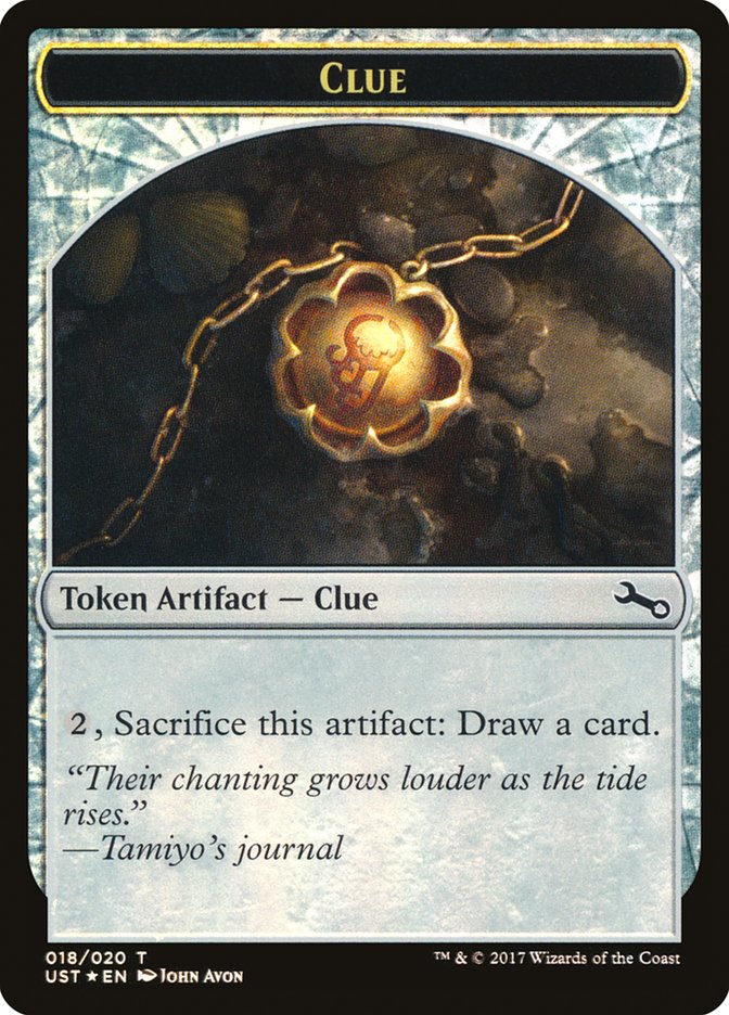 Clue // Clue Double-Sided Token [Unstable Tokens] | Good Games Morley