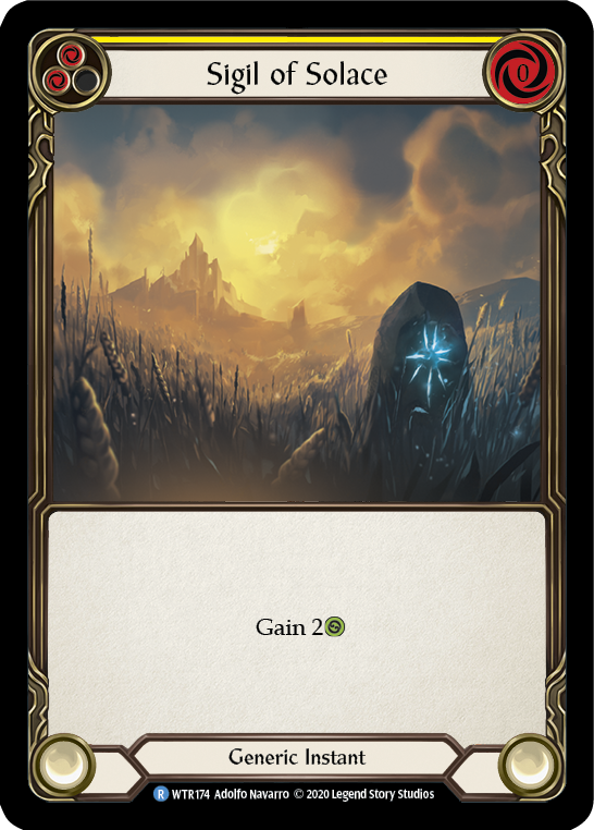 Sigil of Solace (Yellow) [U-WTR174] (Welcome to Rathe Unlimited)  Unlimited Normal | Good Games Morley