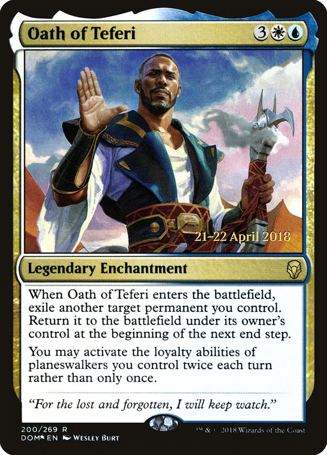 Oath of Teferi [Dominaria Prerelease Promos] | Good Games Morley