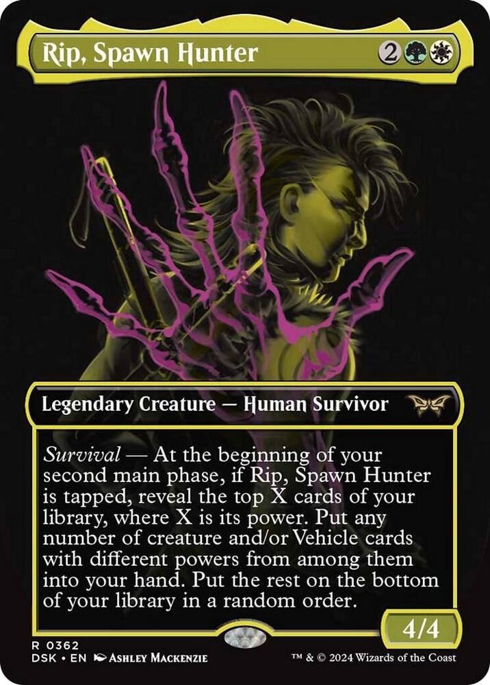 Rip, Spawn Hunter 362 (Duskmourn: House of Horror)  - Borderless Foil | Good Games Morley