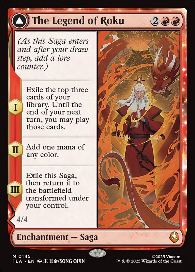 The Legend of Roku // Avatar Roku 145 (Avatar: The Last Airbender)  - Foil | Good Games Morley