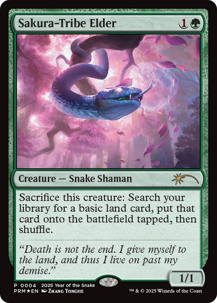 Sakura Tribe Elder Year of the Snake 2025 4/5 (Standard Showdown Promos)  - Foil | Good Games Morley