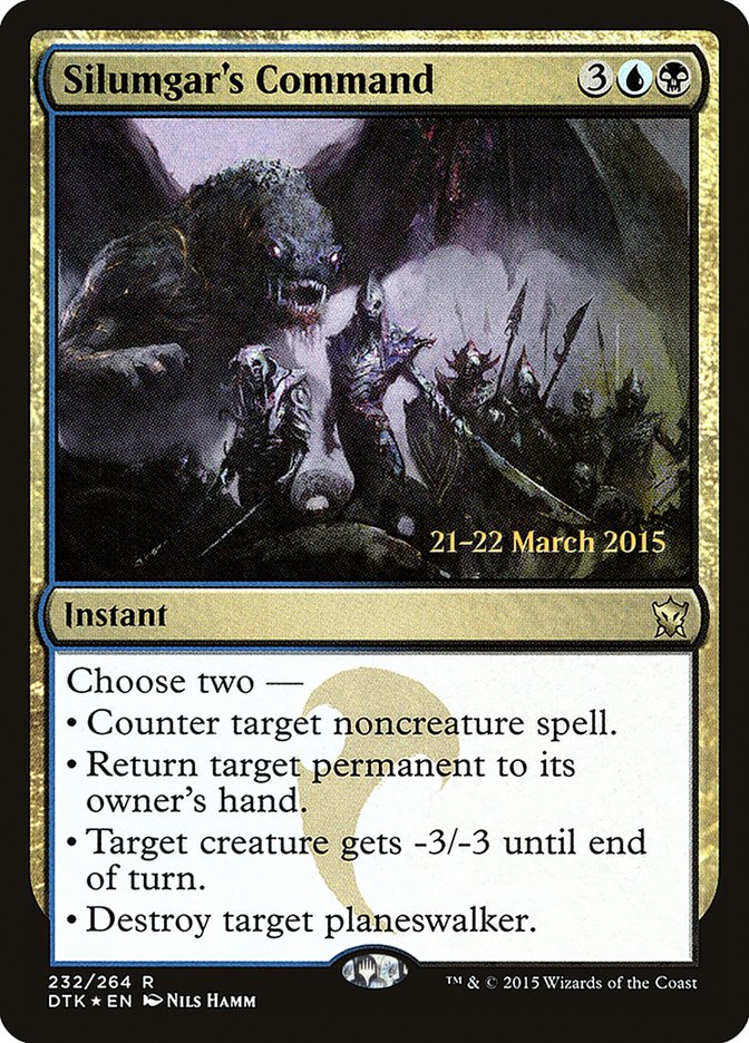 Silumgar's Command [Dragons of Tarkir Prerelease Promos] | Good Games Morley