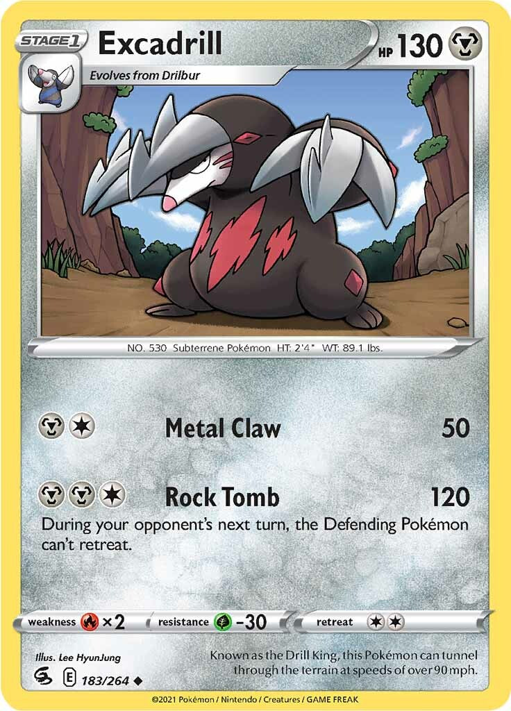 Excadrill (183/264) [Sword & Shield: Fusion Strike] | Good Games Morley