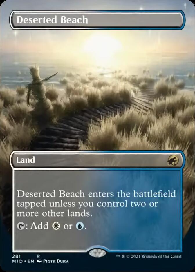 Deserted Beach (Borderless Alternate Art) [Innistrad: Midnight Hunt] | Good Games Morley