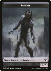 Human Soldier (004) // Zombie Double-Sided Token [Commander 2020 Tokens] | Good Games Morley