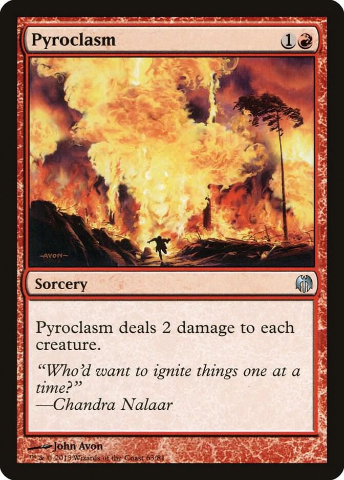 Pyroclasm 63/81 (Duel Decks: Heroes vs. Monsters)  | Good Games Morley