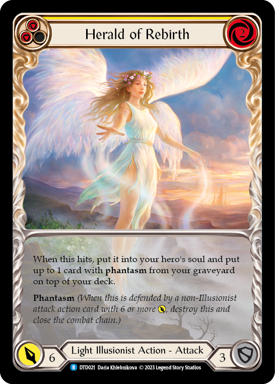 Herald of Rebirth (Yellow) [DTD021] (Dusk Till Dawn) | Good Games Morley