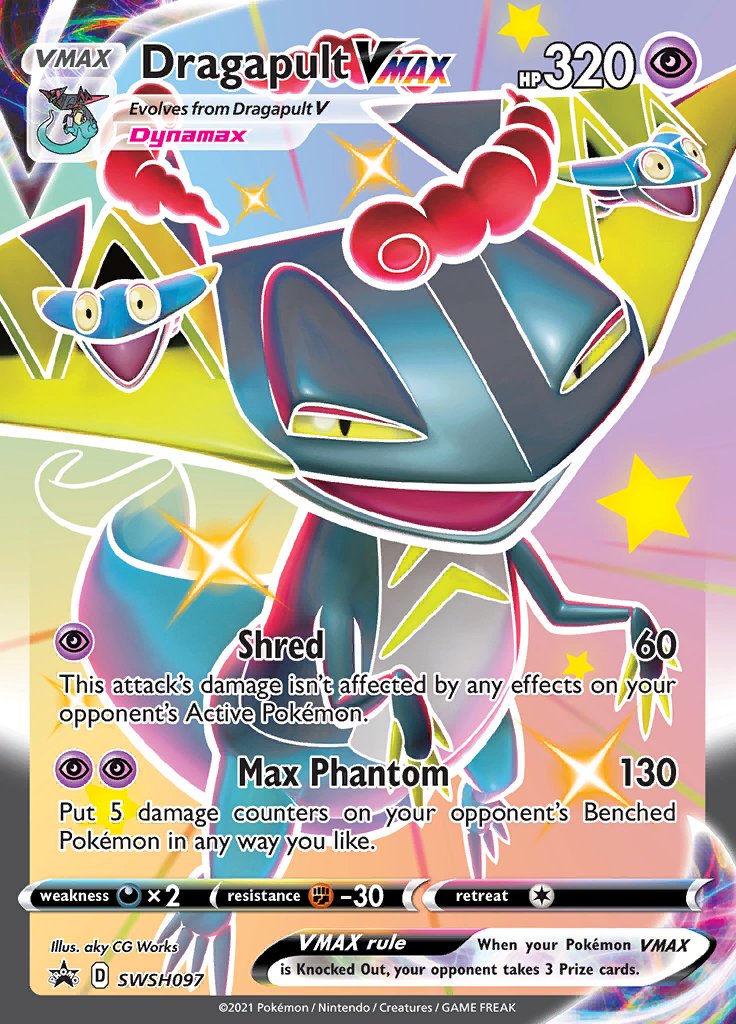 Dragapult VMAX (SWSH097) (Jumbo Card) [Sword & Shield: Black Star Promos] | Good Games Morley