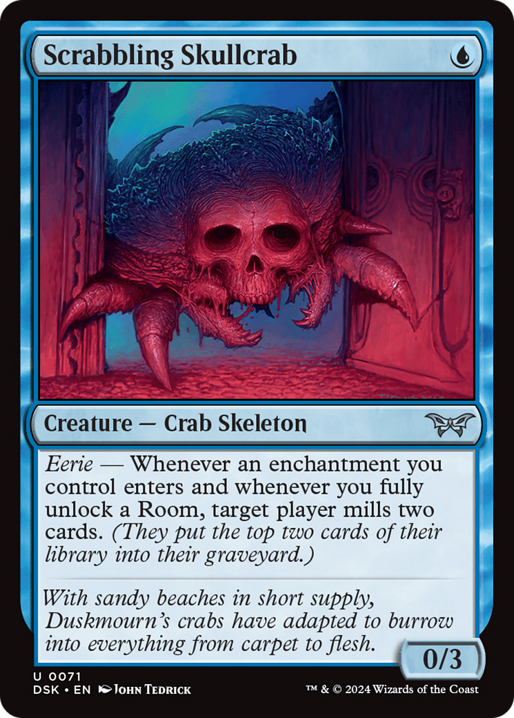 Scrabbling Skullcrab [Duskmourn: House of Horror] | Good Games Morley