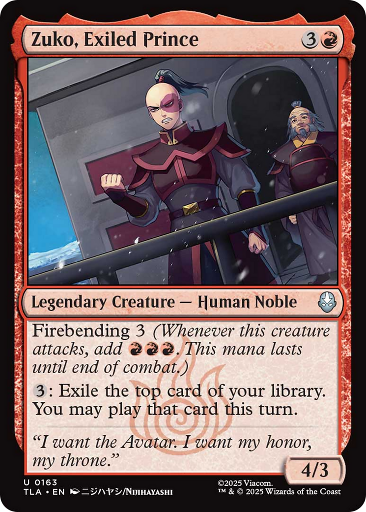Zuko, Exiled Prince [Avatar: The Last Airbender] | Good Games Morley