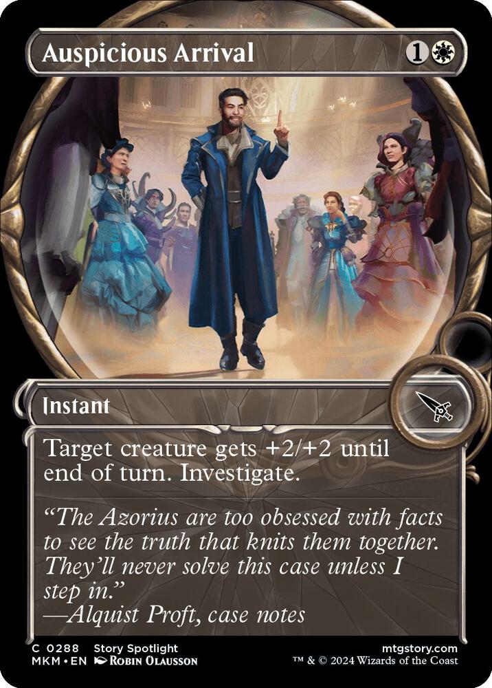 Auspicious Arrival 288 (Murders at Karlov Manor)  - Showcase Foil | Good Games Morley