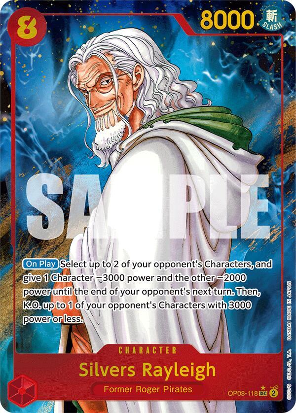 Silvers Rayleigh OP08-118 (Two Legends)  - Alternate Art Foil | Good Games Morley