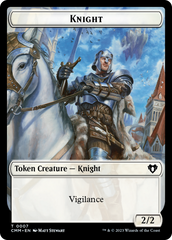 Human Soldier // Knight Double-Sided Token [Commander Masters Tokens] | Good Games Morley