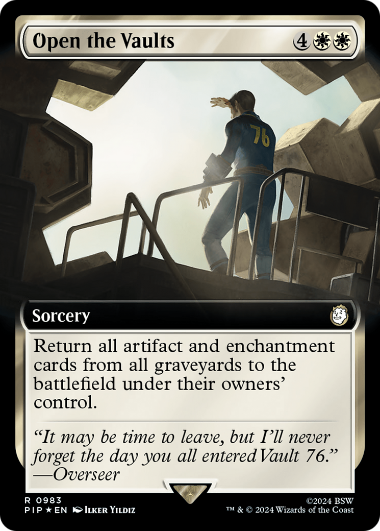 Open the Vaults (Extended Art) (Surge Foil) [Fallout] | Good Games Morley