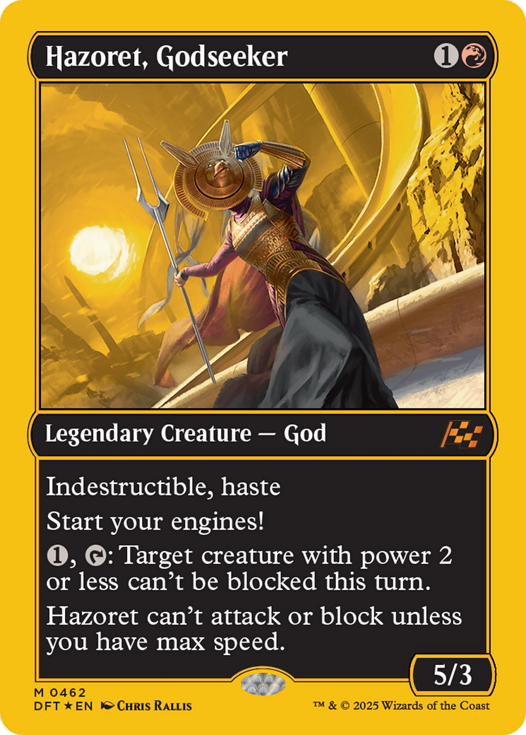 Hazoret, Godseeker (First-Place Foil) [Aetherdrift] | Good Games Morley