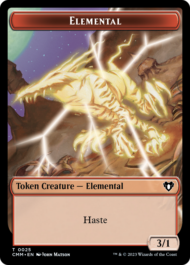 Elemental Token (25) [Commander Masters Tokens] | Good Games Morley
