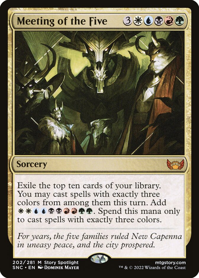 Meeting of the Five 202/281 (Streets of New Capenna)  - Foil | Good Games Morley