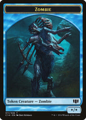 Whale // Zombie (011/036) Double-Sided Token [Commander 2014 Tokens] | Good Games Morley