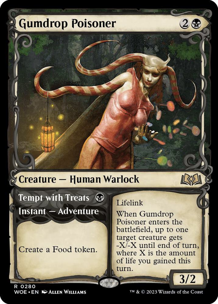 Gumdrop Poisoner // Tempt with Treats 280 (Wilds of Eldraine)  - Showcase | Good Games Morley