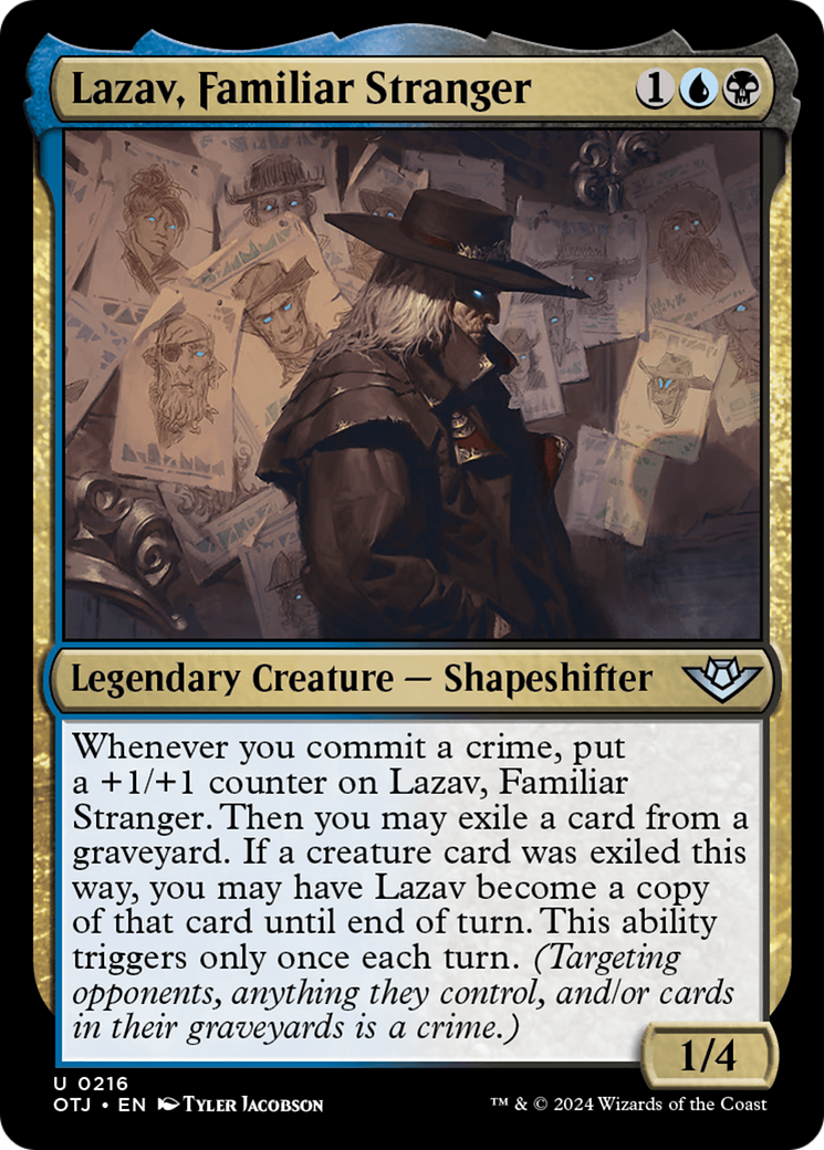 Lazav, Familiar Stranger [Outlaws of Thunder Junction] | Good Games Morley