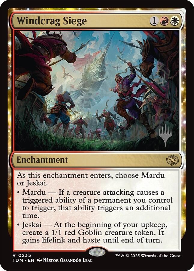 Windcrag Siege 235 (Promo Pack: Tarkir: Dragonstorm)  - Foil | Good Games Morley