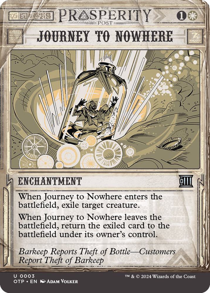 Journey to Nowhere 3/65 (Outlaws of Thunder Junction: Breaking News)  - Showcase Foil | Good Games Morley