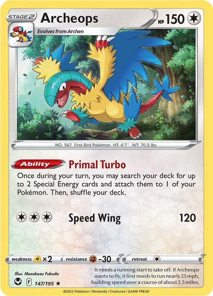 Archeops 147/195 (SWSH12: Silver Tempest)  - Holofoil | Good Games Morley
