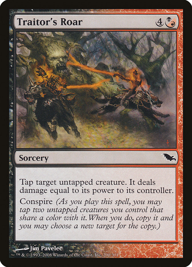 Traitor's Roar 200/301 (Shadowmoor)  | Good Games Morley