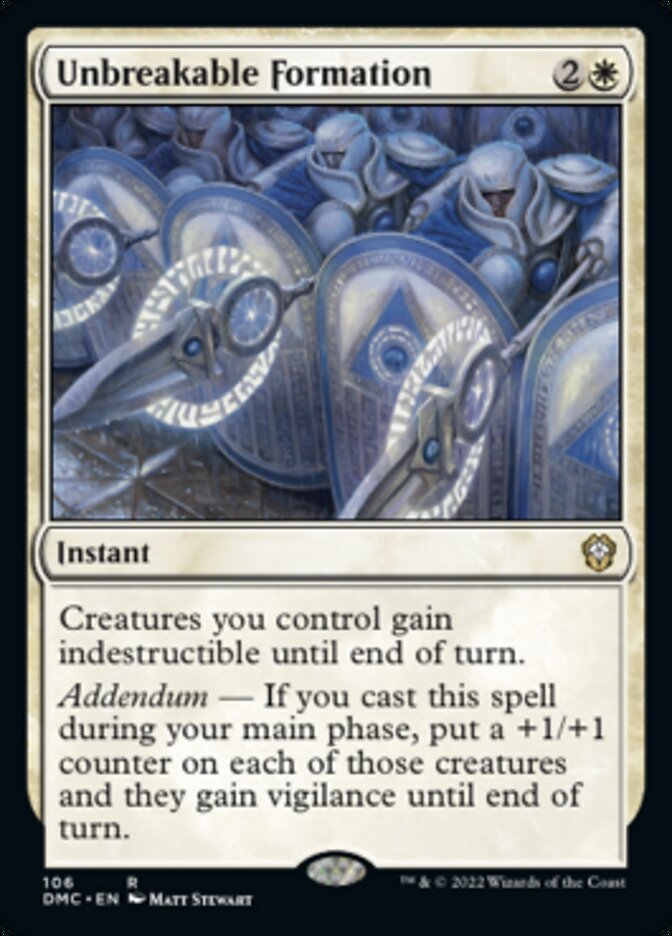 Unbreakable Formation [Dominaria United Commander] | Good Games Morley