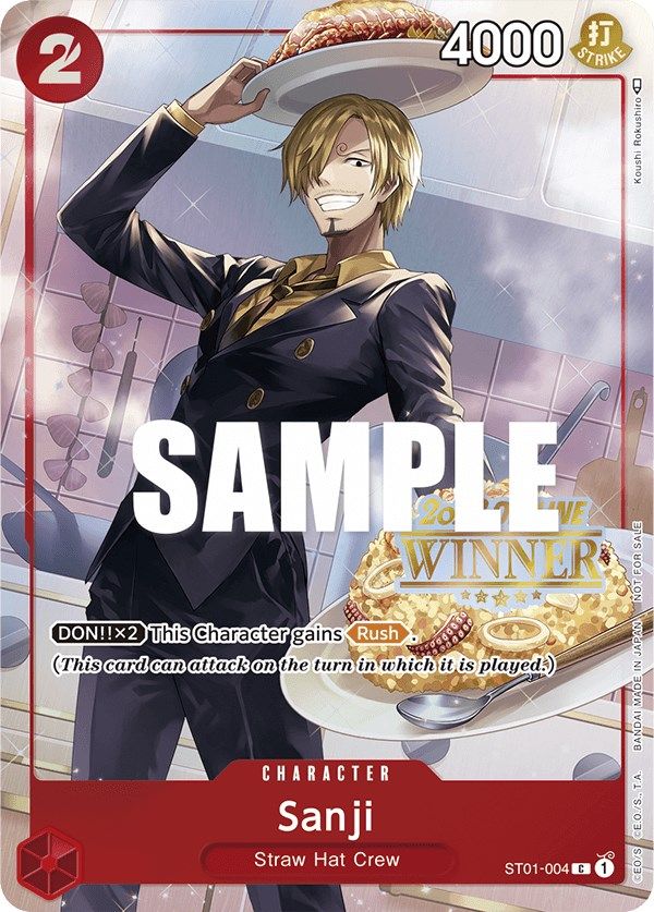 Sanji (Offline Regional 2023) [Winner] [One Piece Promotion Cards] | Good Games Morley