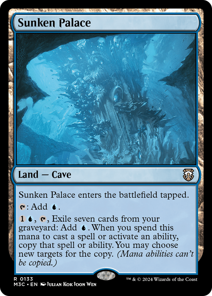 Sunken Palace (Extended Art) (Ripple Foil) [Modern Horizons 3 Commander] | Good Games Morley