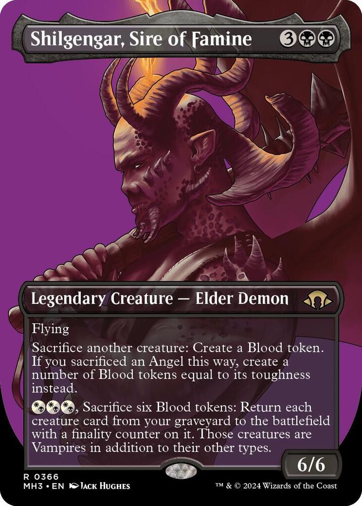 Shilgengar, Sire of Famine 366/319 (Modern Horizons 3)  - Borderless | Good Games Morley