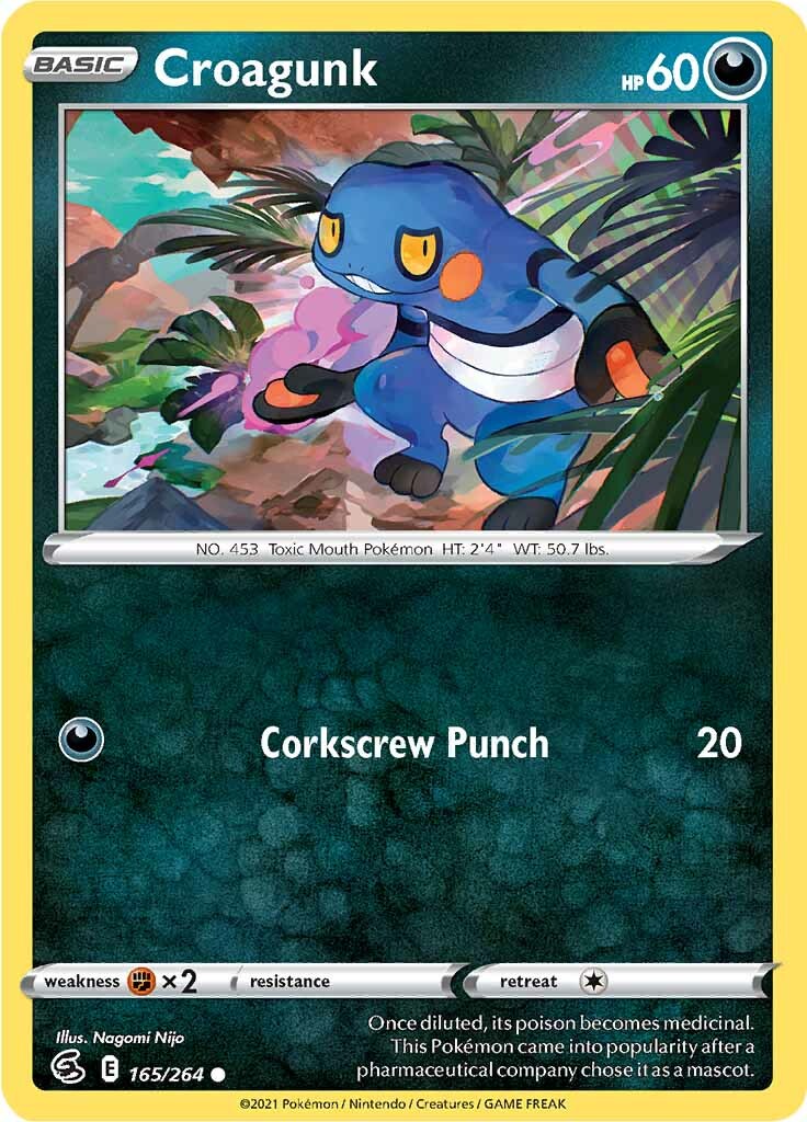 Croagunk (165/264) [Sword & Shield: Fusion Strike] | Good Games Morley