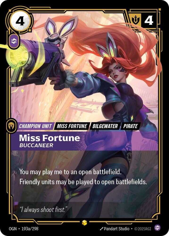 Miss Fortune - Buccaneer 193a/298 (Origins)  - Foil | Good Games Morley
